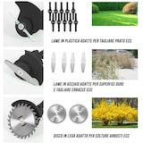 thumbnail of Decespugliatore A Batteria Tagliabordi Elettrico Asta Regolabile Senza Fili Con Lame 2 Batterie Testa Regolabile 90° Tagliaerba 24V Occhiali E Guanti