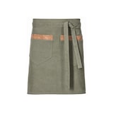 thumbnail of 157 - Vorbinder Canvas, mit Taschen und Schlaufen, B80 x L45cm : Flaschengrün 100% Baumwolle 16oz.