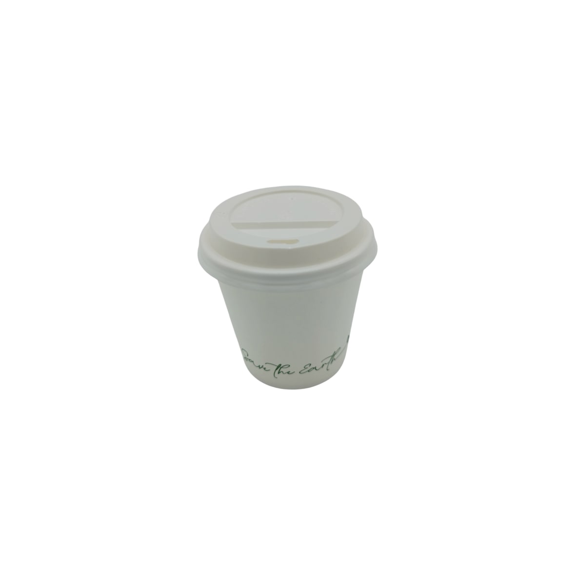 Gobelet 10/12 cl (4 oz) en Carton Blanc avec Couvercle en Plastique par 1000