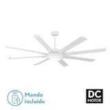thumbnail of Ventilador Extragrande Dc Grado Blanco Led Doble Luz Con Cct