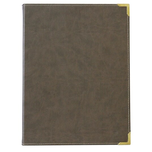 BEQUET Carte vins ou menus 'NEUTRE' Grande carte Marron 24x31,5cm 3 pages x1