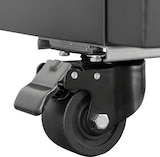 thumbnail of Frigorífico expositor para bebidas con panel iluminado, negro, 3 puertas de vidrio abatibles, 218 x 164 x 74 cm, con cerradura, 1360 L Vaiotec 11948