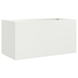 thumbnail of vidaXL Plantenbak 62x30x29 cm staal wit