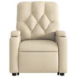 thumbnail of vidaXL Elektrischer Massagesessel mit Aufstehhilfe Creme Stoff