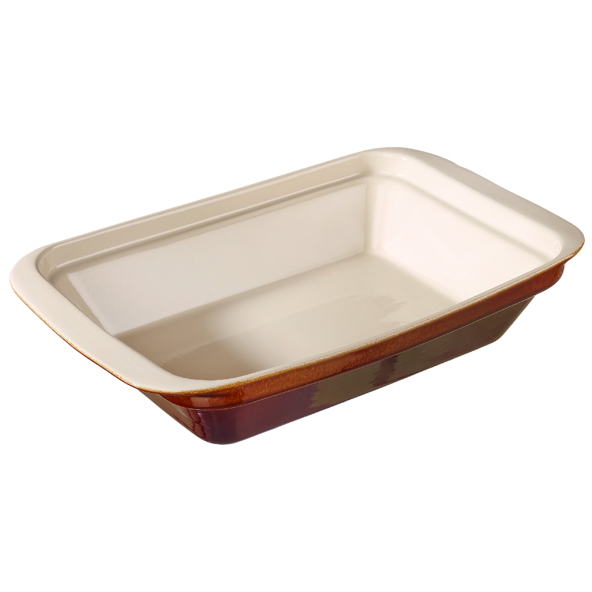 METRO Professional Auflaufform, Steingut, 37 x 23 x 7,5 cm, backofenfest (max. 250°C), braun, 1 Stück