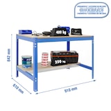 thumbnail of SimonRack Mesa de Trabajo Taller, 910x610 mm, Capacidad Carga 400 kg, Azul - BT-0