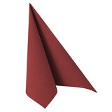 thumbnail of 500 Servietten bordeaux weinrot `ROYAL Collection` 1/4-Falz 40 x 40 cm Stoffoptik