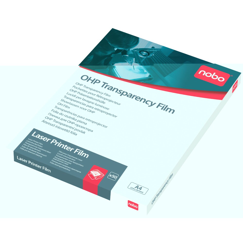 Transparencia NOBO universal impresoras láser (Caja 50)  (33633740)