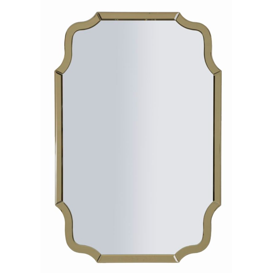 Mauro Ferretti - specchio da muro istanbul oro cm 60x1x90 (misura specchio cm 54x84,5) - 06614800R3