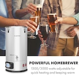 thumbnail of Maischfest Maischekessel 5 Teile 1500/3000W 35l LCD EdelstahlSilber