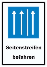 thumbnail of Schild Seitenstreifen befahren A4 (210x297mm)