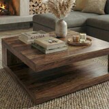 thumbnail of Sheesham Wohnzimmertisch Massiv, Quadratisch, Einzigartiges Unikat. 90x90x40 cm | Kadima Design