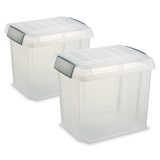 thumbnail of 2 Ordnerboxen, 50 Liter, LxBxH 475x370x405 mm, Polypropylen-Kunststoff (PP)