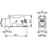 thumbnail of Telegärtner AMJ-S Modul CAT 6A T568B, Doppelpack, VPE 2 Stk
