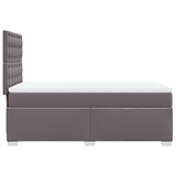 thumbnail of vidaXL Boxspringbett mit Matratze Grau 80x200 cm Kunstleder