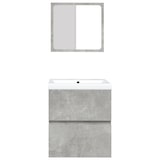 thumbnail of Helloshop26 - Badezimmer-Waschtisch mit Waschbecken und Spiegel Betongrau 02_0006644
