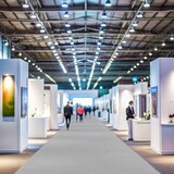 thumbnail of Moqueta feira cinza perolado cortado. 1 x 15 (15 m²) Casamentos / Eventos / Feiras / Desfiles