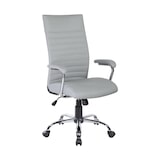 thumbnail of Dmora Sedia da ufficio Ddim, Poltrona presidenziale con braccioli, Sedia ergonomica da ufficio, 63x65h108/118 cm, Grigio