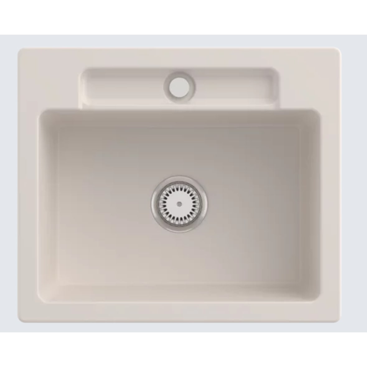 Villeroy&Boch Spülbecken, Küchenspüle Siluet 60 S Crema 600x510mm, Unterschrankbreite 60cm