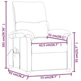 thumbnail of vidaXL Massagesessel Dunkelgrün Stoff