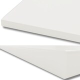 thumbnail of Bisley Tischplatte 160x80 cm in weiß, Schreibtischplatte aus Holz, Holzplatte, Spanplatte kratzfest beschichtet mit ABS-Kante für DIY Homeoffice