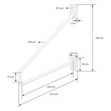 thumbnail of 2er Set Regalhalter Regalwinkel Regalträger Wandkonsole Konsole Metall Halter Weiß