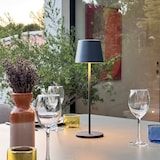 thumbnail of Lumisky 6 KELLY Lampada da tavolo + base di ricarica Acciaio grigio anthracite