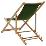 thumbnail of vidaXL Liegestuhl Bambus und Canvas Grün