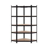 thumbnail of Pack 2 Estantes Modulares e 1 Prateleira de Canto com 5 Prateleiras Ajustáveis ​​Pretas Thinia Home