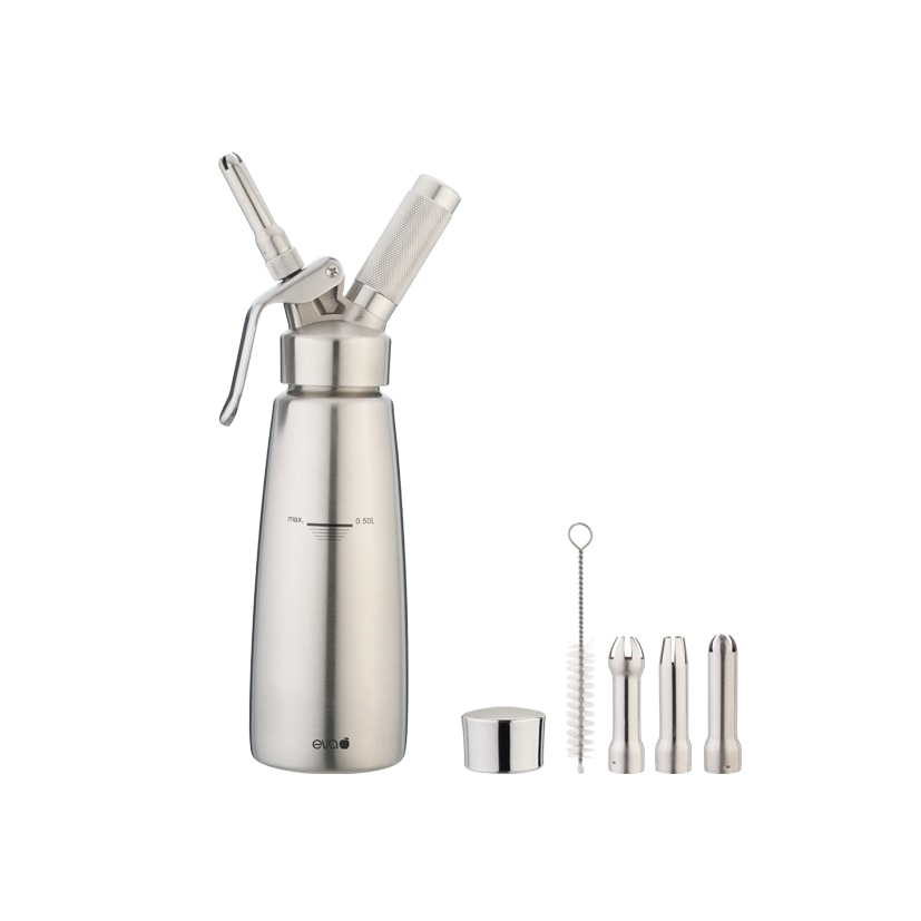 Eva slagroom sifon roestvrij staal 0,5l eva