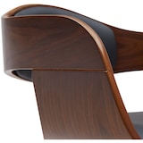 thumbnail of Tabouret de bar Kingston Noyer / Noir/Similicuir