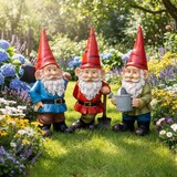 thumbnail of Nain de jardin en résine André Hache - 60 cm Sid