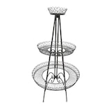 thumbnail of Pflanzenständer 130cm Blumenständer Gartendeko Pflanzentreppe Blumentreppe grau : Grau