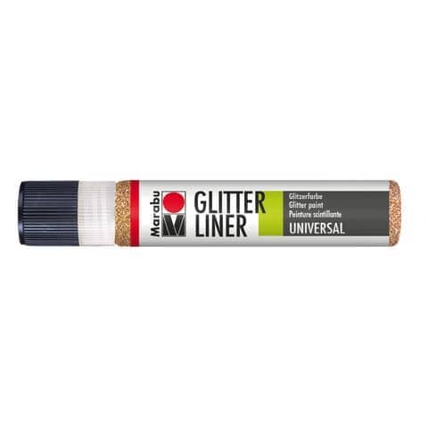 Glitter Liner, 25ml, rotgold