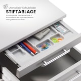 thumbnail of bümö basic Rollcontainer mit Schubladen, Container aus Holz in weiß - Rollwagen für's Büro als Schreibtisch Unterschrank, Bürocontainer od.