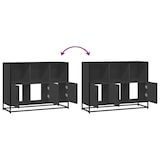 thumbnail of vidaXL Sideboard Schwarz 100x35x76 cm Holzwerkstoff