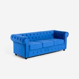 thumbnail of Divano Chesterfield in velluto 3 posti stile classico vintage Norwich - Blu-DI764NPUBL