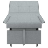thumbnail of vidaXL Sofa Bett Hellgrau 194 x 67 x 37 cm Stoff