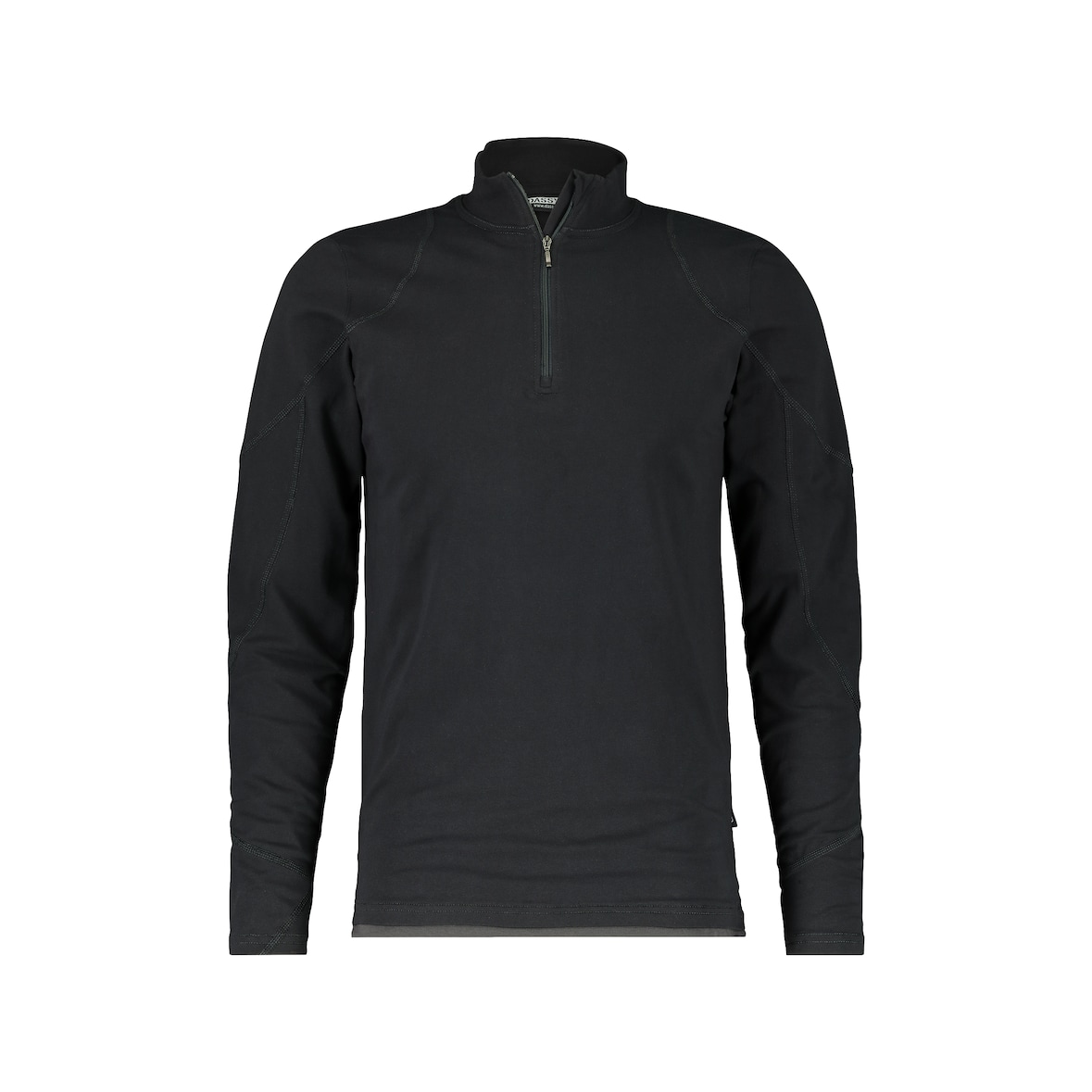 DASSY® Sonic T-Shirt mit langen Ärmeln, D-FX Flex, RV Kinnschutz, Schulter verstärkt, Firmenveredelung, Art. 710012 schwarz/anthrazitgrau S