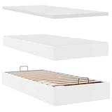 thumbnail of vidaXL Ottoman-Bett mit Matratzen & LEDs Reinweiß 100x200cm Kunstleder