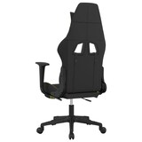 thumbnail of vidaXL Gaming-Stuhl mit Fußstütze Schwarz und Hellgrün Stoff