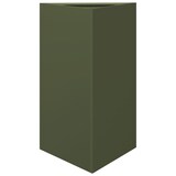 thumbnail of Helloshop26 - Pflanzkübel Hochbeet Blumenbeet Garten Terrasse 2er-Set olivgrün dreieckig 50 x 43 x 75 cm grüner Stahl 02_0039091