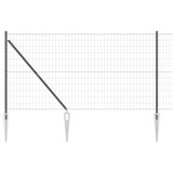 thumbnail of vidaXL Zaun mit Pfosten Grau 1,2 x 25 m Stahl und PVC