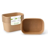 thumbnail of greenbox - Kartonschale / Salatschale 1000 ml, 17,5 x 12,5 x 7,5 cm, braun, rechteckig, 50 St.