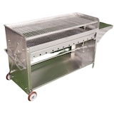 thumbnail of 89cm Holzkohlegrill Edelstahlgrill gewerbliches Rostbratgerät