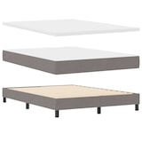 thumbnail of vidaXL Boxspringbett mit Kopfteil Taupe 140 x 200 cm Stoff