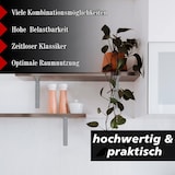 thumbnail of PRIOstahl Stahlwinkel Regalträger 120 × 170 mm – 10er Set Weiß Belastbare Wand-Regalwinkel aus Stahl