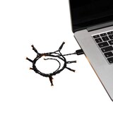 thumbnail of Konstsmide Guirlande lumineuse LED, givrée, 10 diodes ambre, intérieur (USB), 0,64W, câble noir