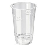 thumbnail of 100x BIO drinkbekers 250 ml met kalibratiemarkering O 76 mm biokunststof PLA