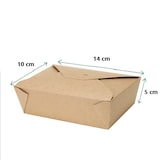thumbnail of DeinPack Take Away Box I Bio Speisebox mit Faltdeckel 750 ml I Pappschachtel rechteckig 450 Stück